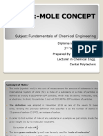Fundamentals of Chemical Ngineering Unit II