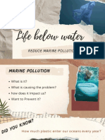 Life Below Water: Reduce Marine Pollution