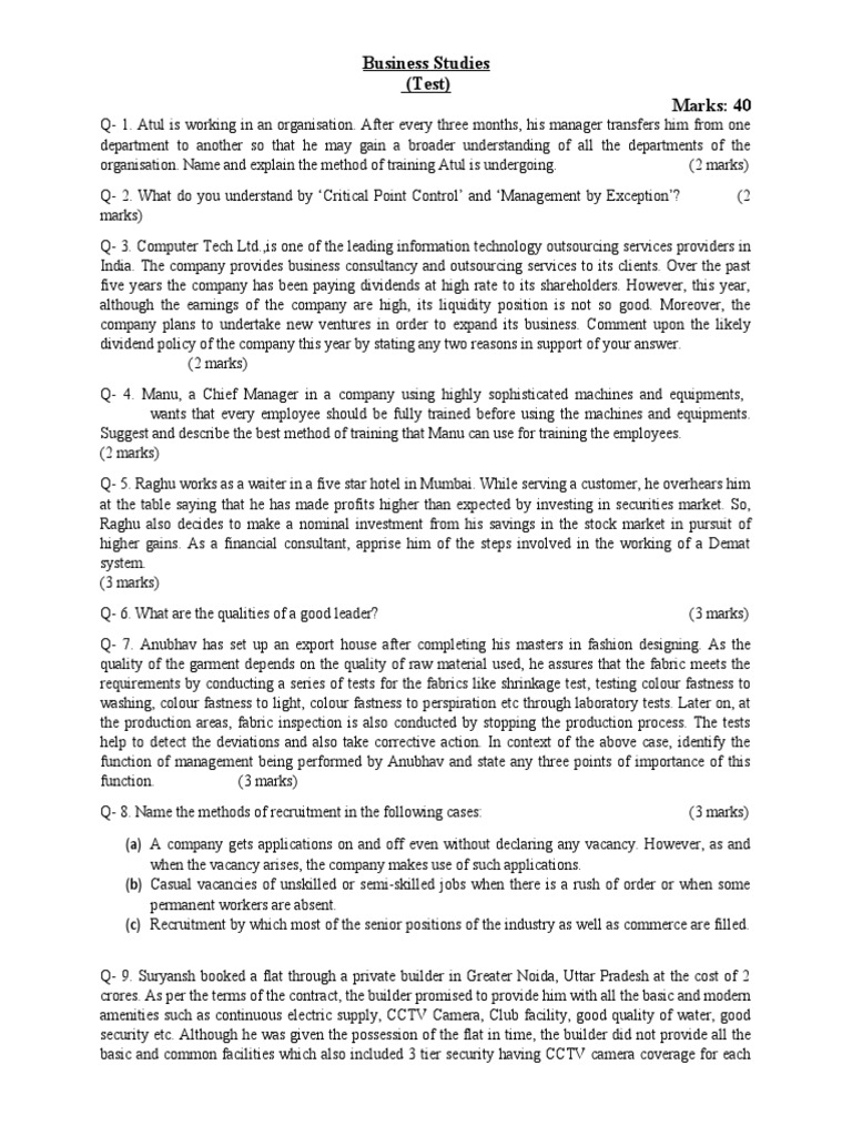 business-studies-test-marks-40-pdf-debt-banks