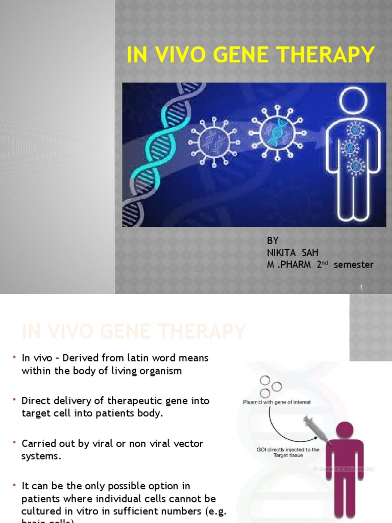 In Vivo Gene Therapy Nikita | PDF | Viral Vector | Virus
