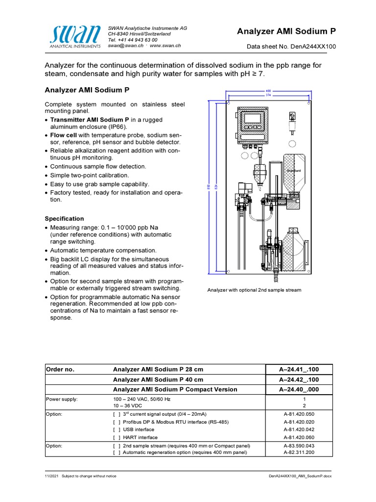 DenA244XX100 AMI SodiumP | PDF | Relay | Power Supply