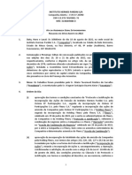 TA DA Ssembleia Eral Xtraordinária Ealizada EM DE Gosto DE