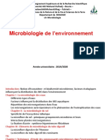 L3 Microbiologie Cours Et TD Microbiologie de Lenvironnement MEDBOUA C