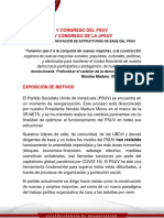 Documento Político Proyecto de Renovación de Estructura de Base