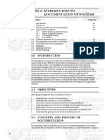 Unit 4 Introduction To Documentation of Systems: Structure Page No