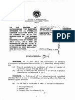 Com - Res - 9726.in The Matter of Authorizing The EOs To Purchase Certain Election Supplies in Connection With The Resumption of C