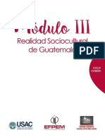 Módulo III Curso Realidad Sociocultural de Guate