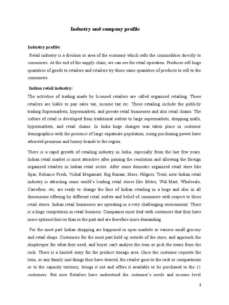 Indian Retail Industry Overview 2023 | PDF | Retail | Supermarket