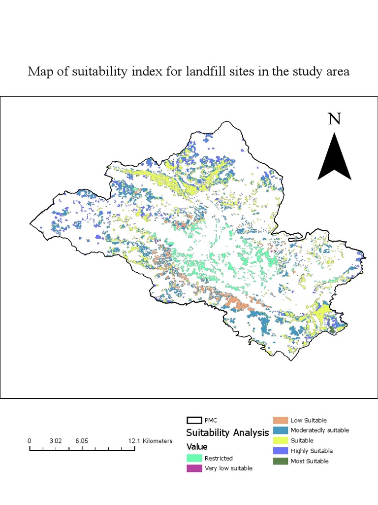 Landfill Site Suitability Index Map | PDF