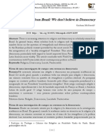 Notas de campo revelam ceticismo de pentecostais sobre a democracia no Brasil