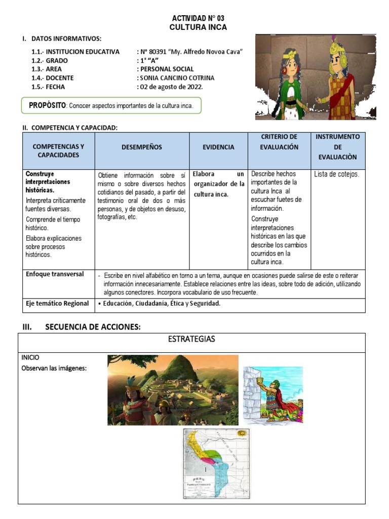 Características de la Cultura Inca | PDF | Imperio Inca