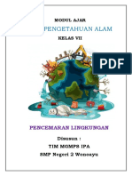 Modul Ajar Pencemaran Lingkungan