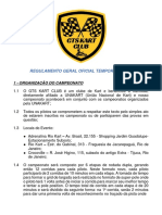 Regulamento Geral Oficial Temporada 2022: 1 - Organização Do Campeonato