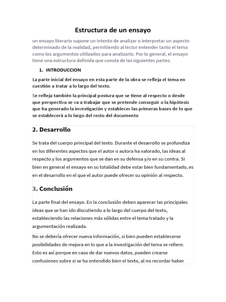 Estructura de un ensayo 2 pdf