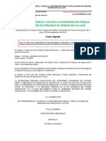Ley de Transparencia y Acceso A La Informacion Publica para El Estado de Veracruz 05112020