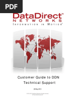 Customer Guide To DDN Technical Support: © 2012-2013, Datadirect Networks. All Rights Reserved. Spt-Gdc-0001 Revision M