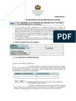 Formulario 3 Incompatibilidad