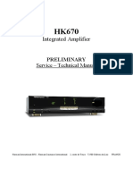 Integrated Amplifier: Service - Technical Manual