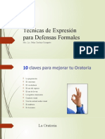 Técnicas de Expresión para Defensas Formales