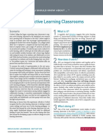 Research On Active Learning Classrooms: Scenario
