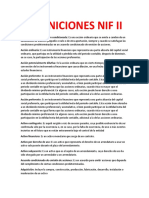 Definiciones NIF II