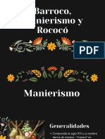 Barroco, Manierismo y Rococó