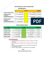 Torneo de Basquet y Voley Masculino