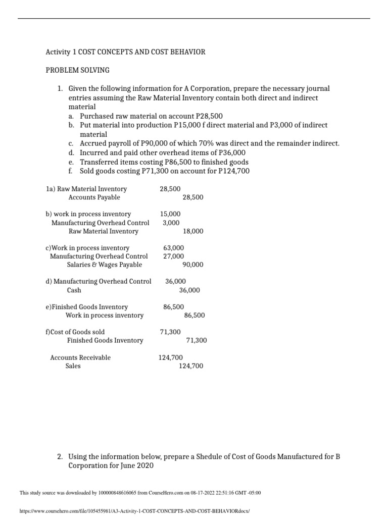 Schedule C Cost Of Goods Sold Instructions