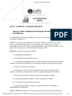 Plano Estadual de Educação da Bahia 2016-2026