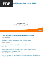 Using SOLR For Enabling Highly Customized Sitewide Navigation