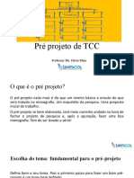 Pré Projeto de TCC