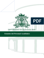 EstatutoPersonalAcademico UQROO 2020