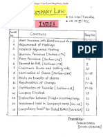 Company Law Handwritten Notes (Covered Only Few Topics)