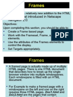 Frames: First Introduced in Netscape Navigator 2.0