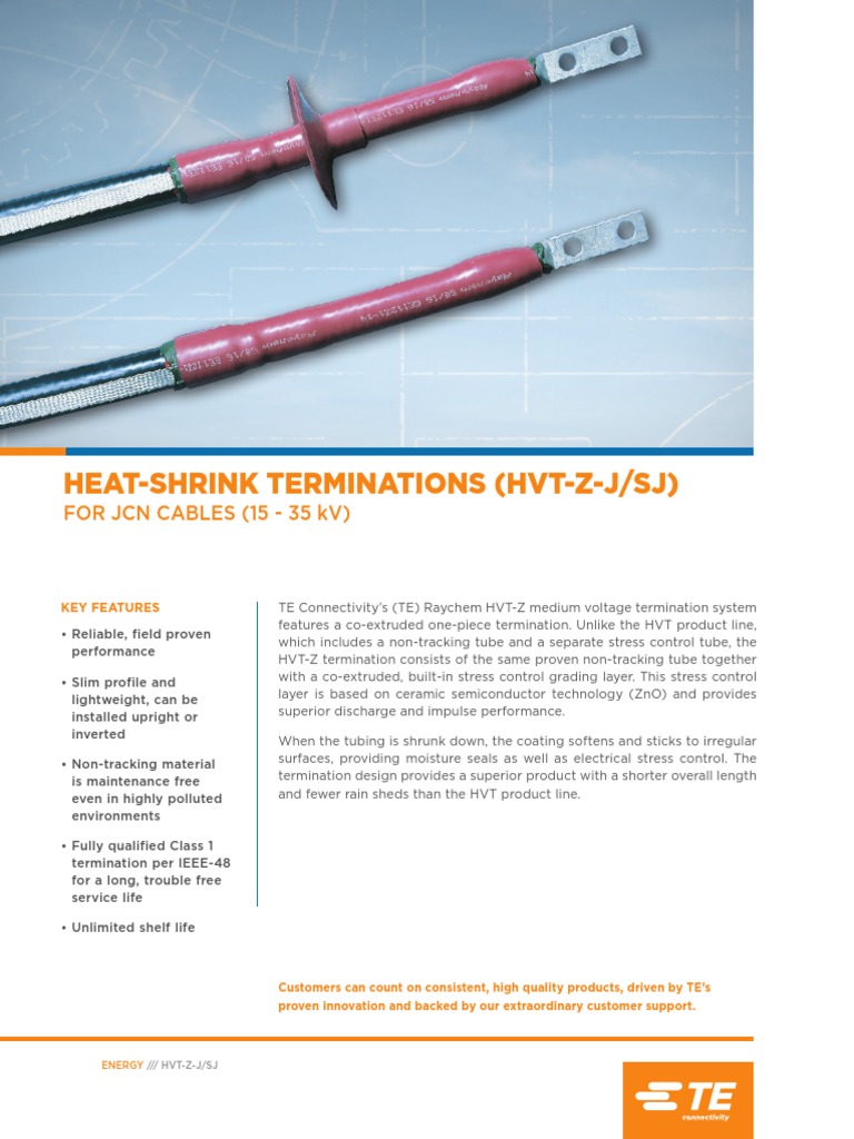 Heat-Shrink Terminations (HVT-Z-J/SJ) : For JCN Cables (15 - 35 KV ...