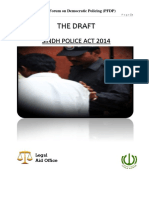 The Draft Sindh Police Act 2014