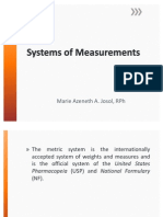 Systems of Measurements
