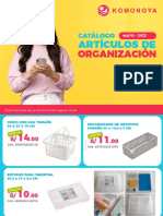 Catálogo Artículos de Organización - Mayo