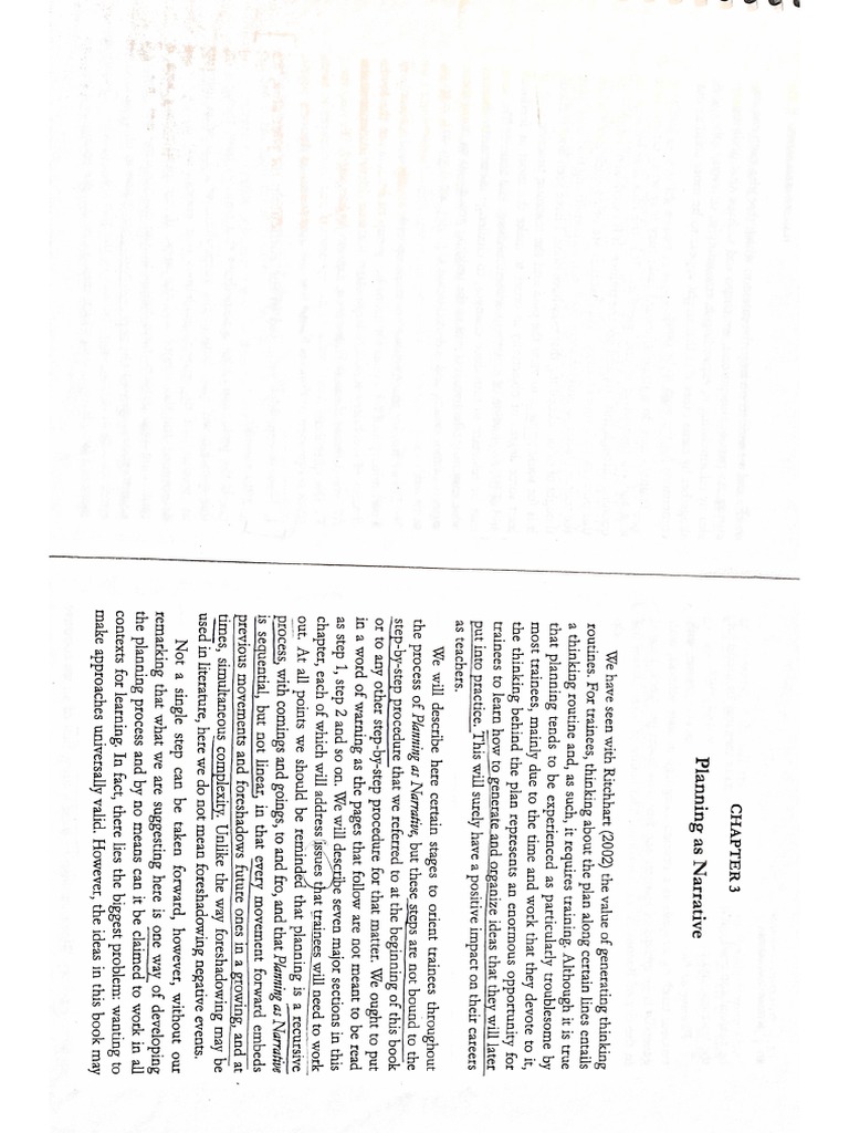 Planning As Narrative Chapter 3 Pdf