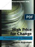 Rogozinski - High Price For Change - Privatization in Mexico