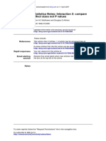 p Values Effect Sizes