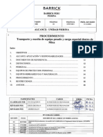 SYS-PPR-047 - Transporte y Escolta de Equipos Pesado y Carga Especial Dentro de Mina