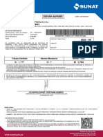 Orden de pago por deuda tributaria de S/ 1,784 para MJM Express E.I.R.L