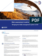 Risk Assessment Matrix Sample Pages