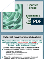 Three: Evaluating A Company's External Environment