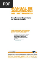 Descripcion - SGRQ - Cuestionario Respiratorio | PDF | Enfermedades y ...