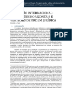 Jurisdição internacional: concepções horizontais e verticais de ordem jurídica