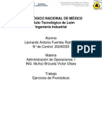 Pronósticos Unidad 1. Ejercicio 2