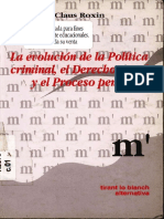 La Evolución de La Política Criminal El Derecho Penal y El Proceso Penal LP