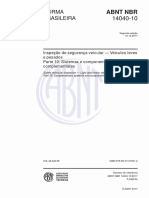 ABNT NBR 14040-10 - 2017, Inspeção de Segurança Veicular, Veículos Leves e Pesados, Parte 10 - Sistemas e Componentes Complementares